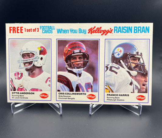 1982 Kellogg's Raisin Bran - NFL Football Set Of Complete Panels