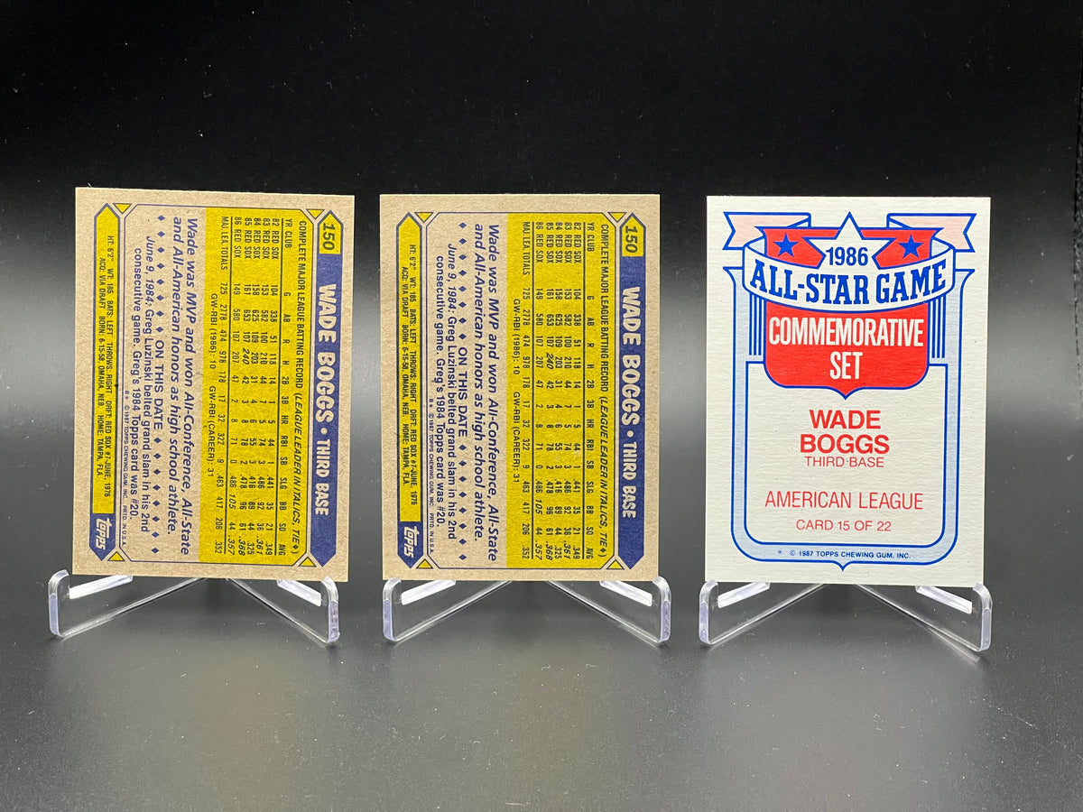 WADE BOGGS 39-CARD LOT – BOSTON RED SOX – 1983 DONRUSS RC Rookie + 1983-1991