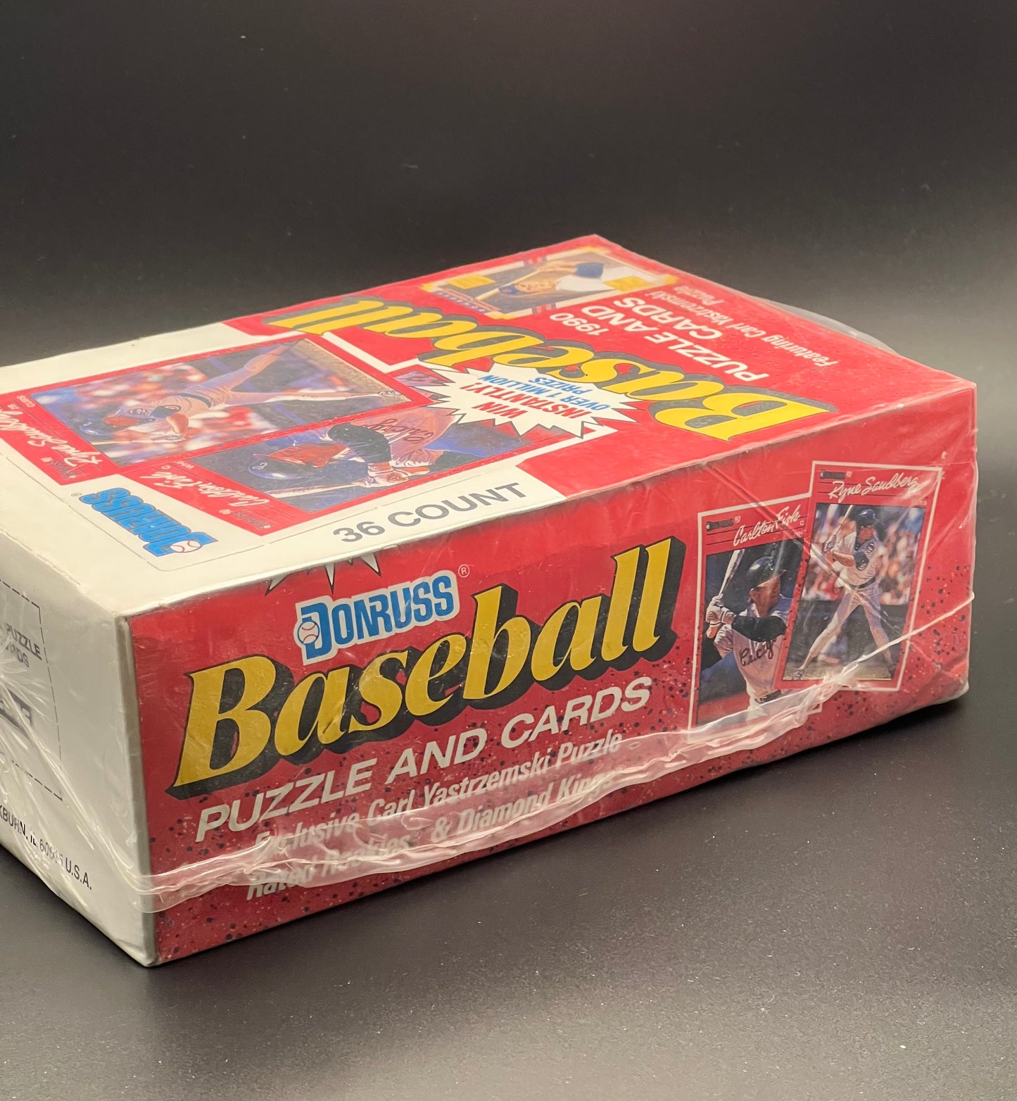 1990 Donruss Baseball Factory Sealed Wax Box 36 Packs Griffey Jr.