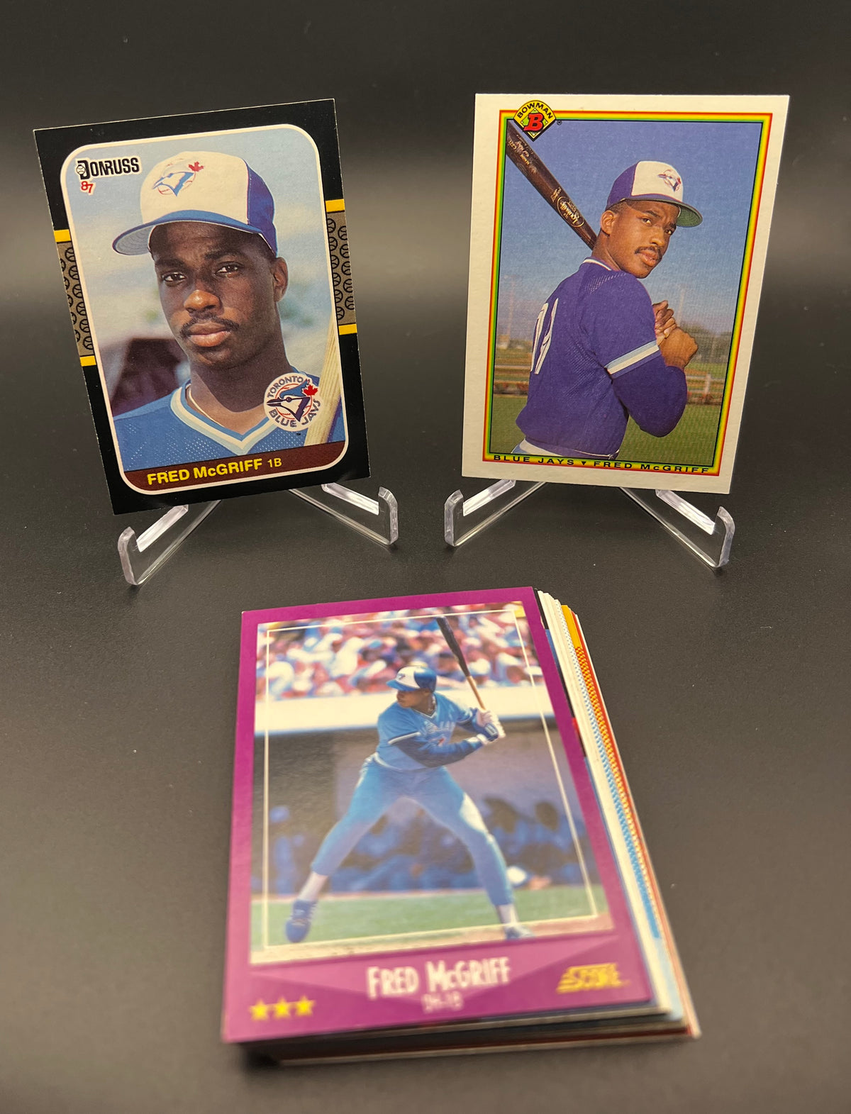1987 Donruss RC Fred McGriff Early Career HOF Card Lot (20) 1987-1991 Blue Jays