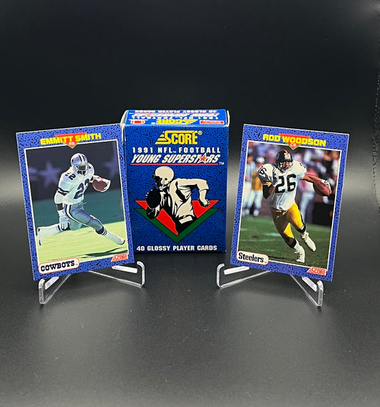 1990 + 1991 NFL Score Football Young Superstars Glossy Card Sets