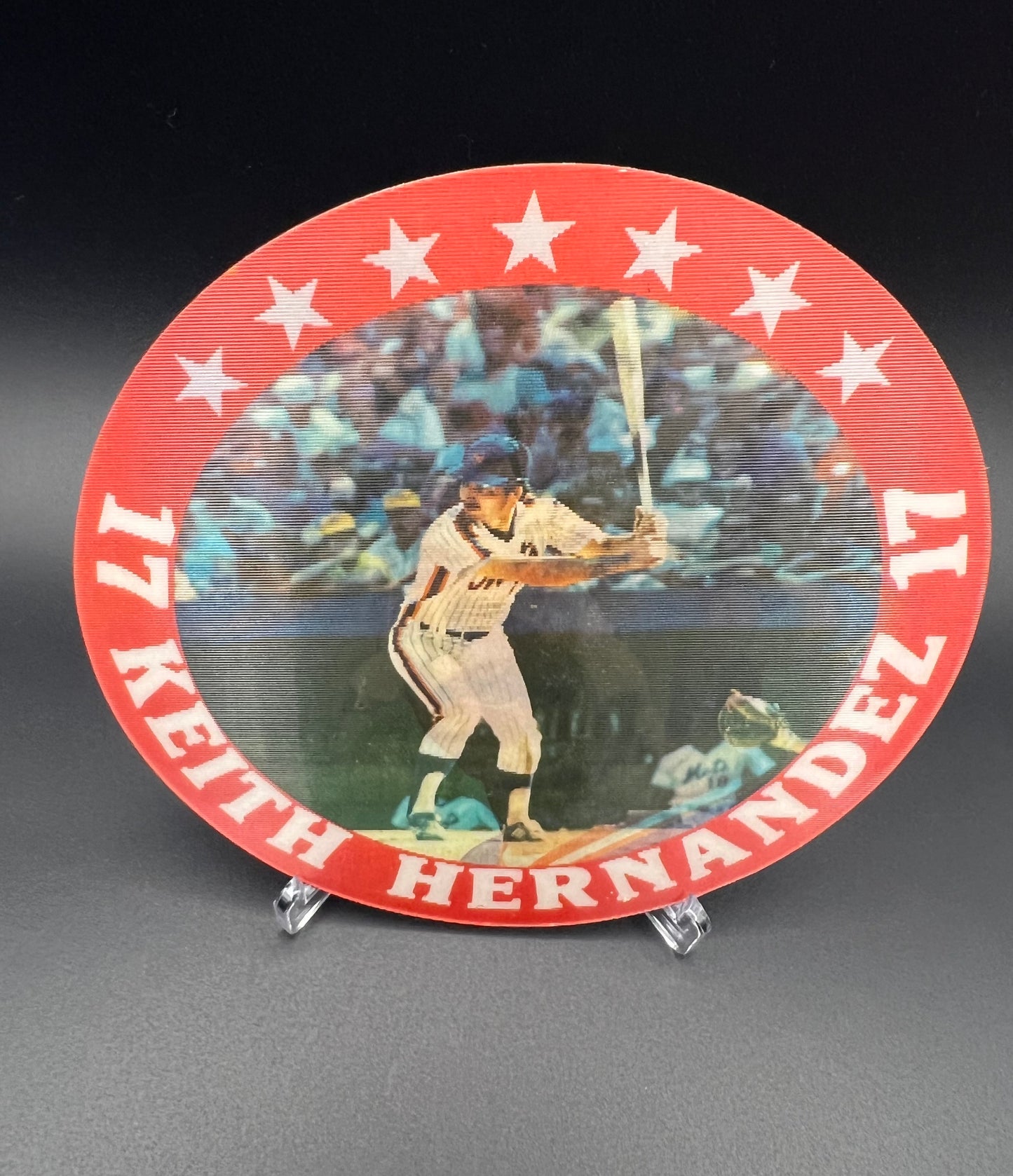 Sportflics Superstar Jumbo Discs: Keith Hernandez, Dwight Gooden, Don Mattingly