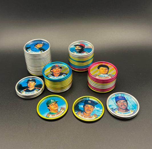 1988 Topps Baseball Coins Collection – Hall of Famers & MLB Stars – Vintage Collectible Lot of 65