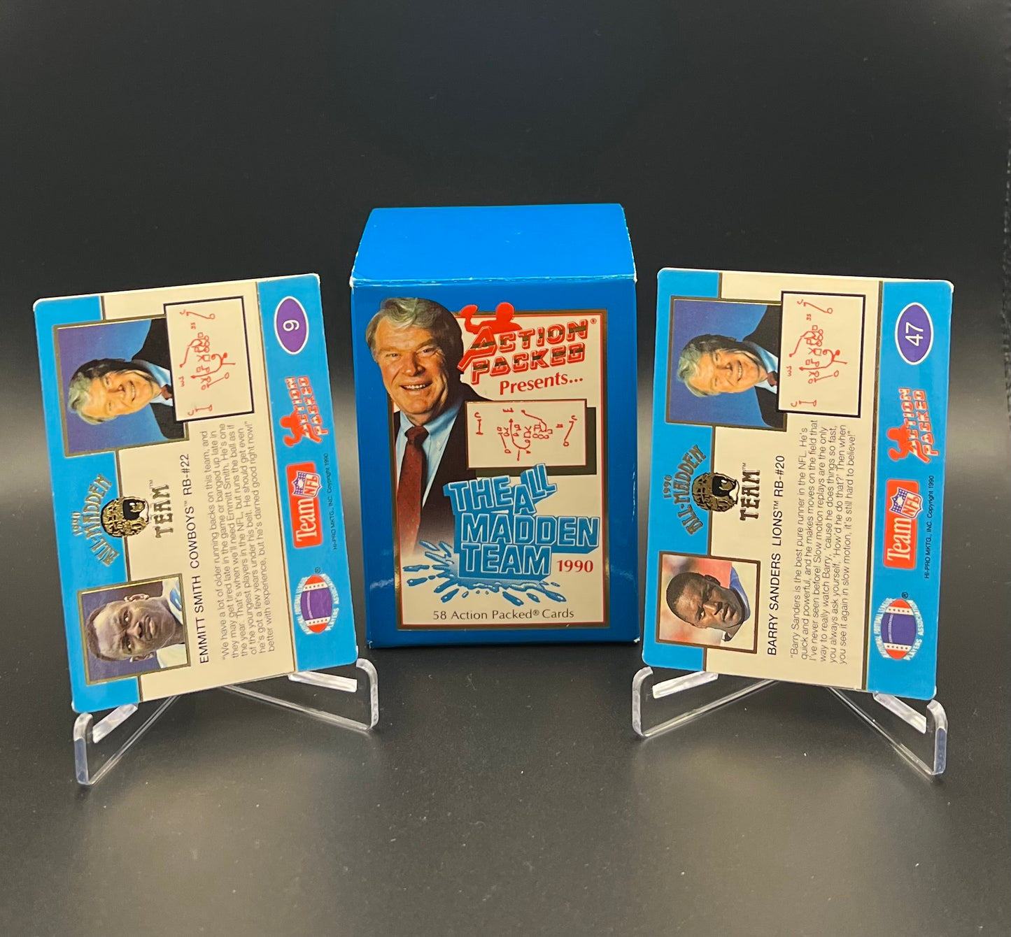1990 Action Packed The All Madden Team 58 Card Set