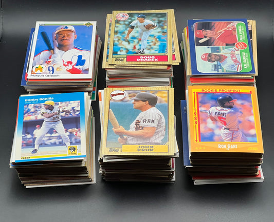 545-Card 1983–1990s Baseball Rookie & Star Lot – Kruk, Drabek, Walker, Worrell, Ventura, Gant & More