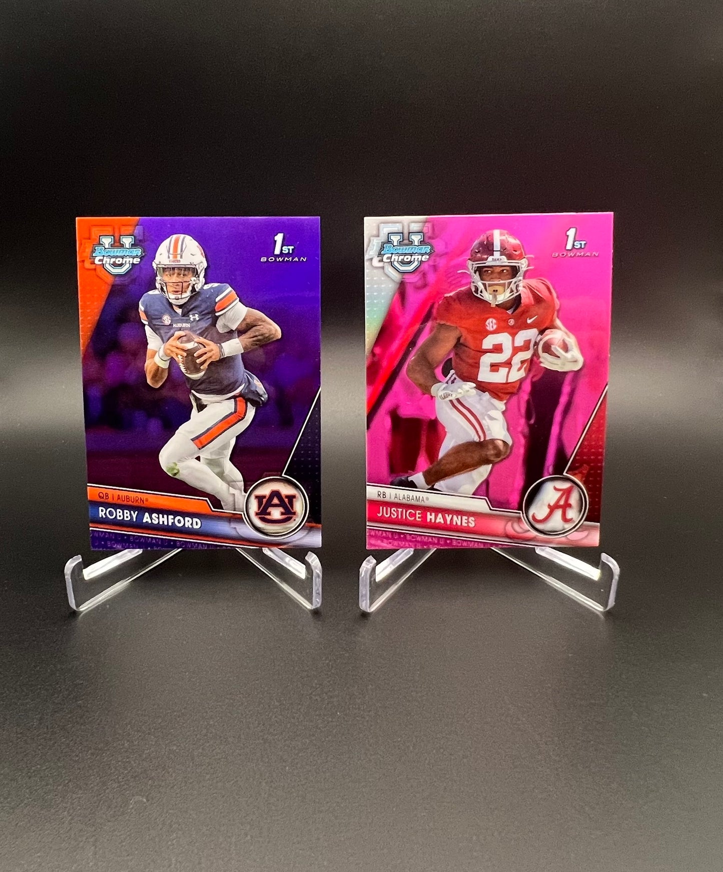 NCAA Football Prospect Card Lot: 2023-2025 Bowman and 2025 Prizm - 122 Cards