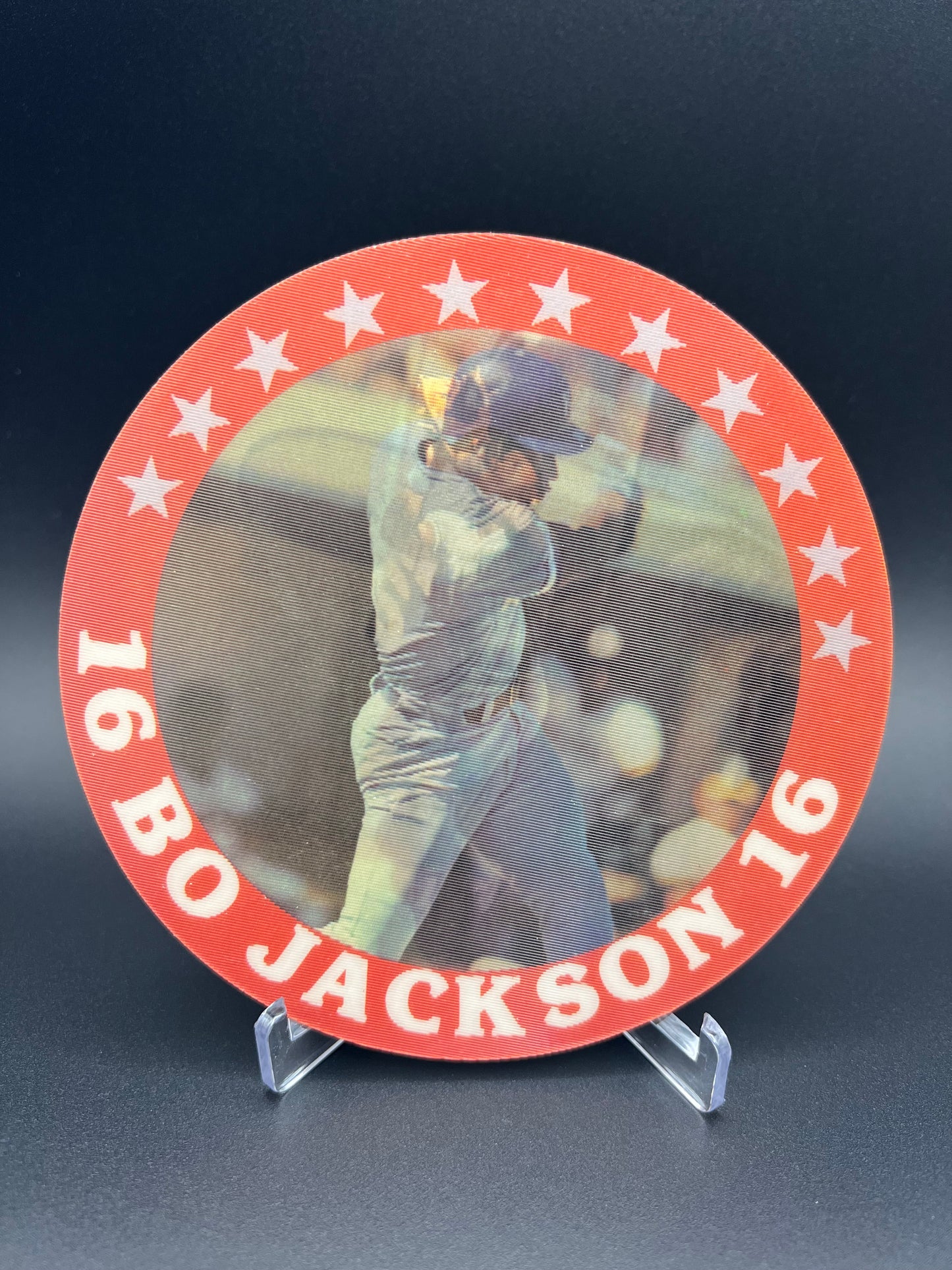 1987 Sportflics Superstar Jumbo Disc #16 Bo Jackson Rookie RC Royals