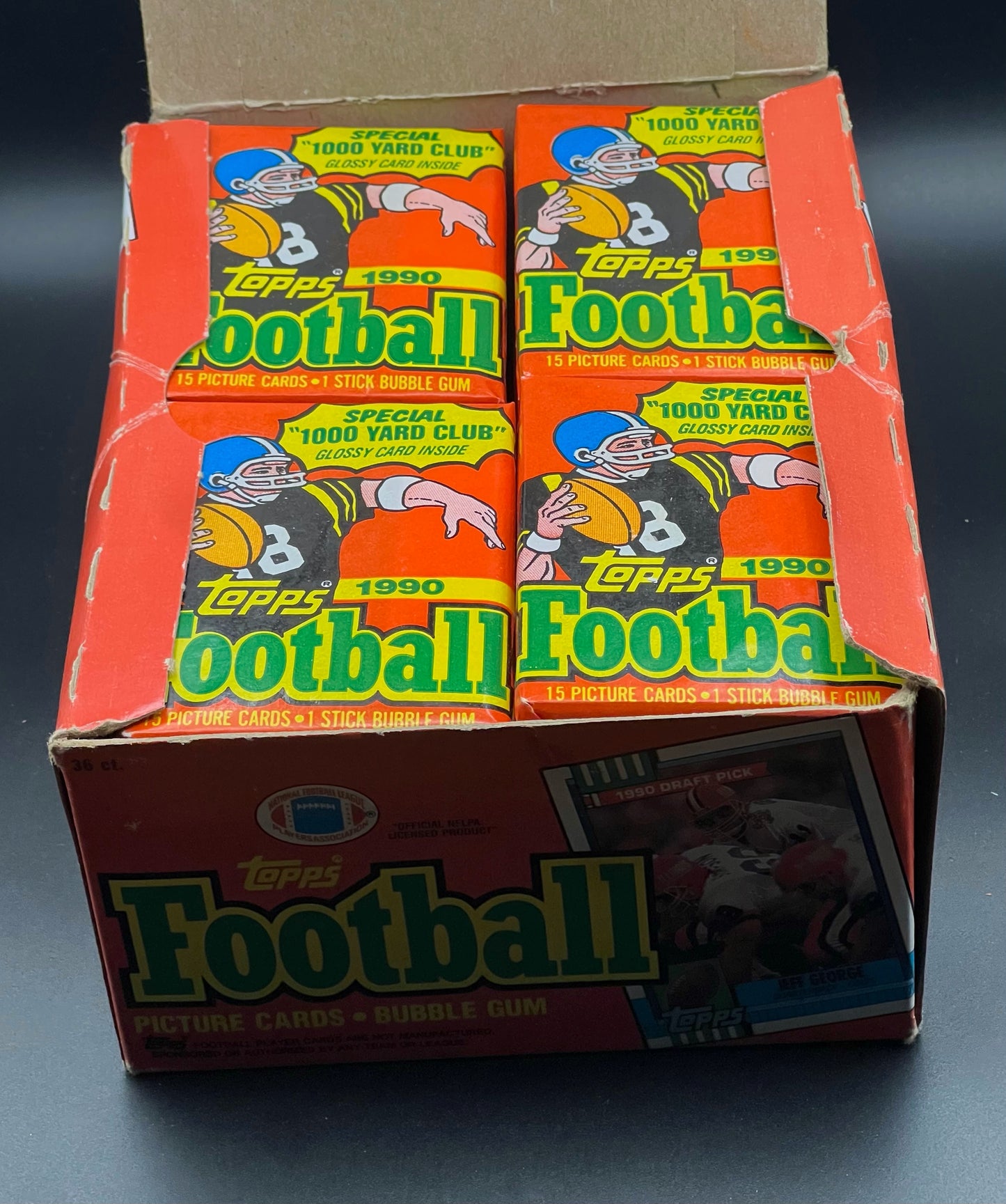 1990 Topps Football Wax Box