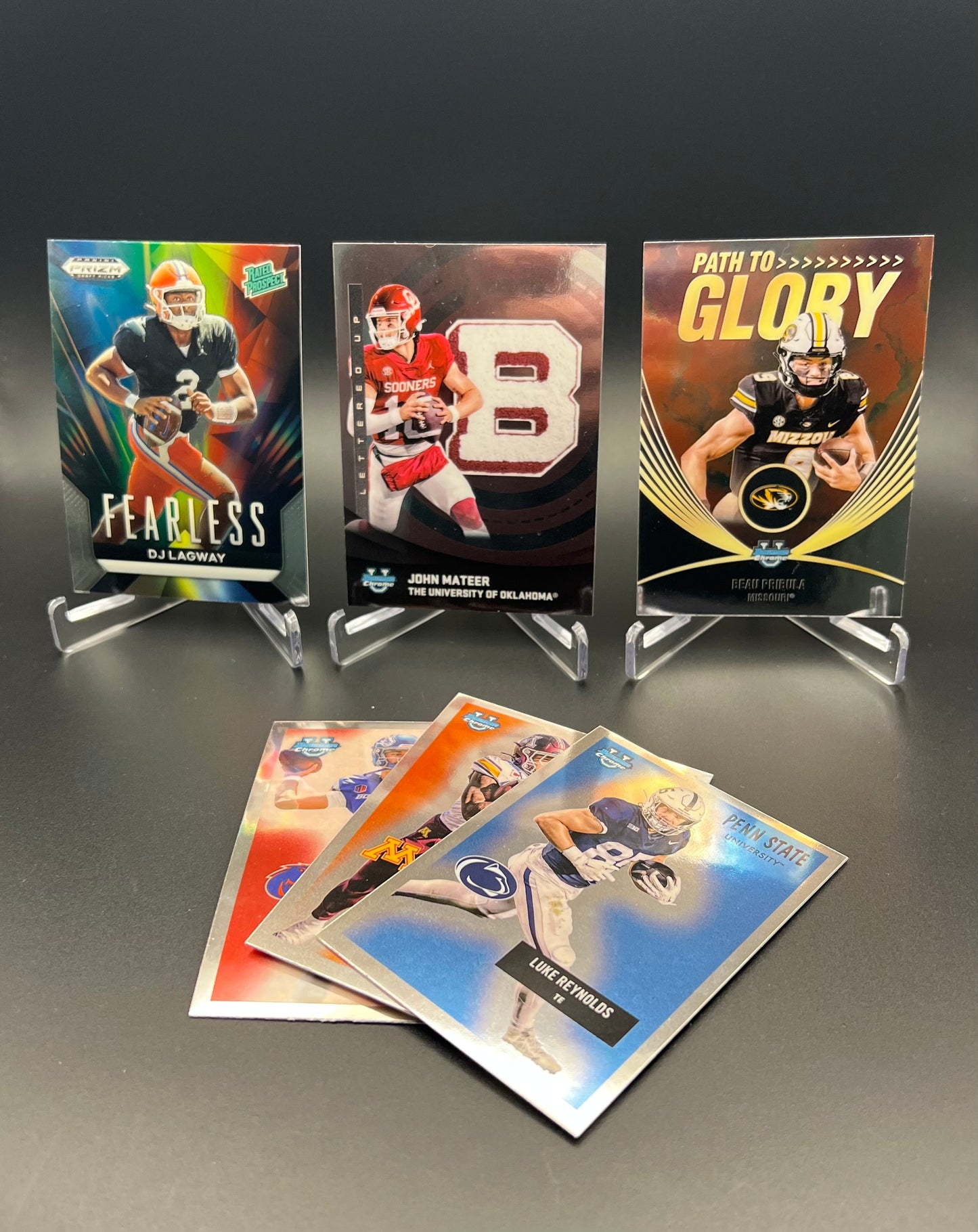 NCAA Football Prospect Card Lot: 2023-2025 Bowman and 2025 Prizm - 122 Cards