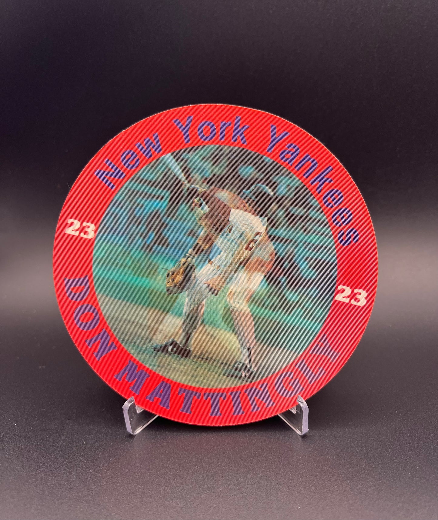 Sportflics Superstar Jumbo Discs: Keith Hernandez, Dwight Gooden, Don Mattingly