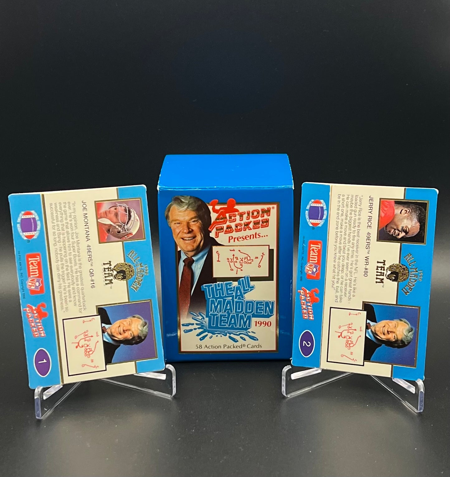 1990 Action Packed The All Madden Team 58 Card Set