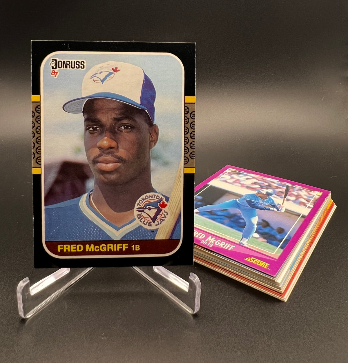 1987 Donruss RC Fred McGriff Early Career HOF Card Lot (20) 1987-1991 Blue Jays