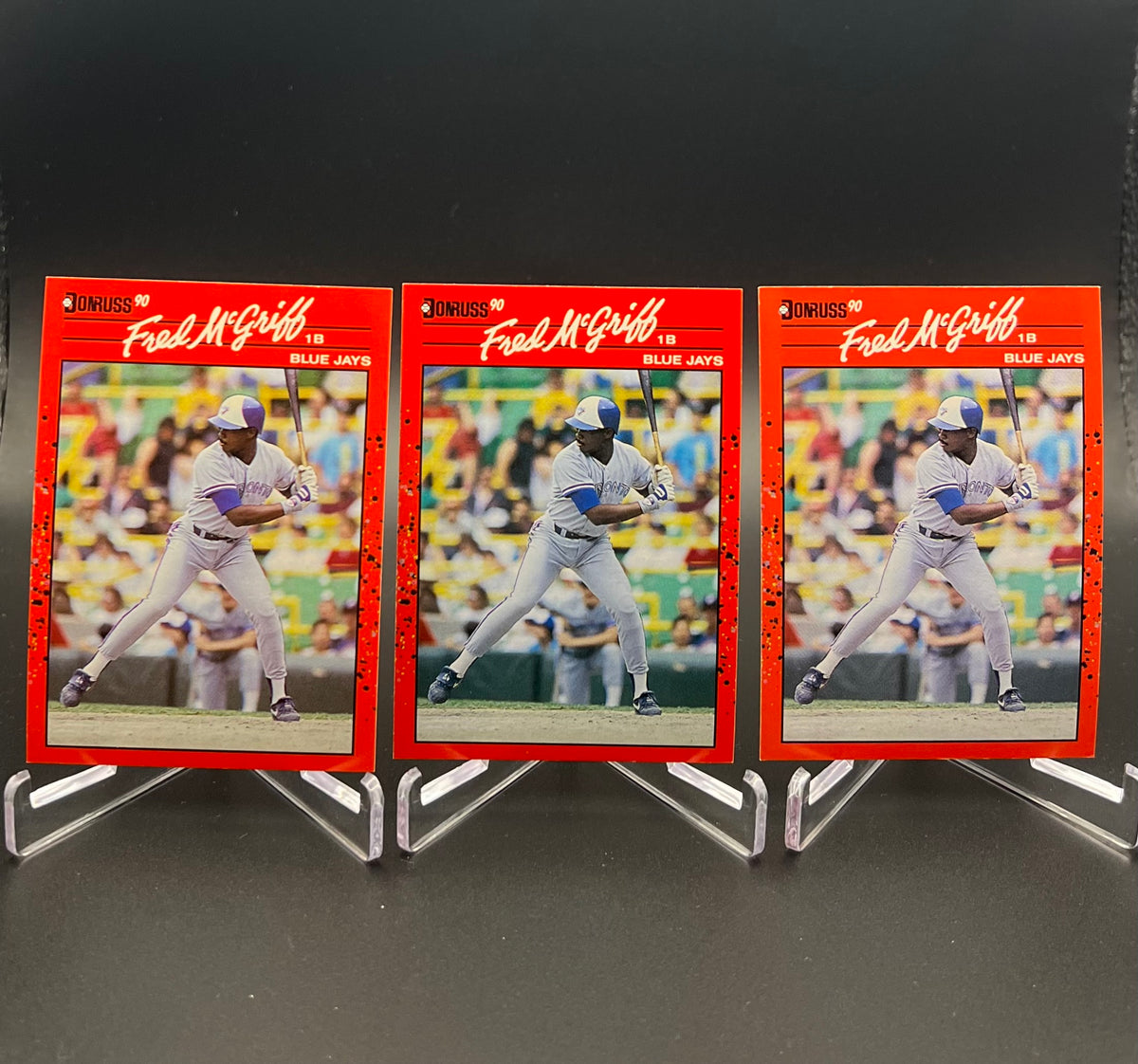 1987 Donruss RC Fred McGriff Early Career HOF Card Lot (20) 1987-1991 Blue Jays