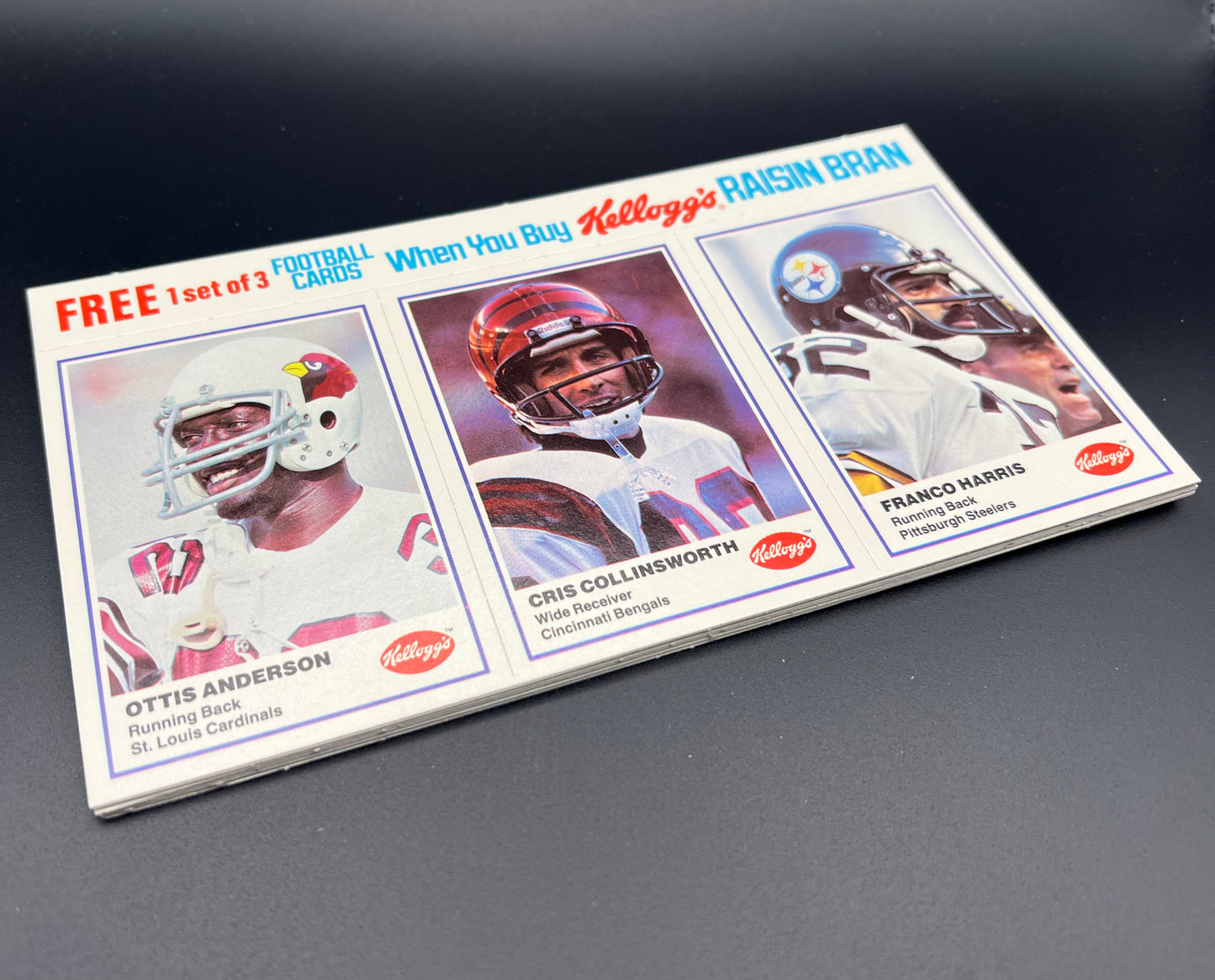 1982 Kellogg's Raisin Bran - NFL Football Set Of Complete Panels