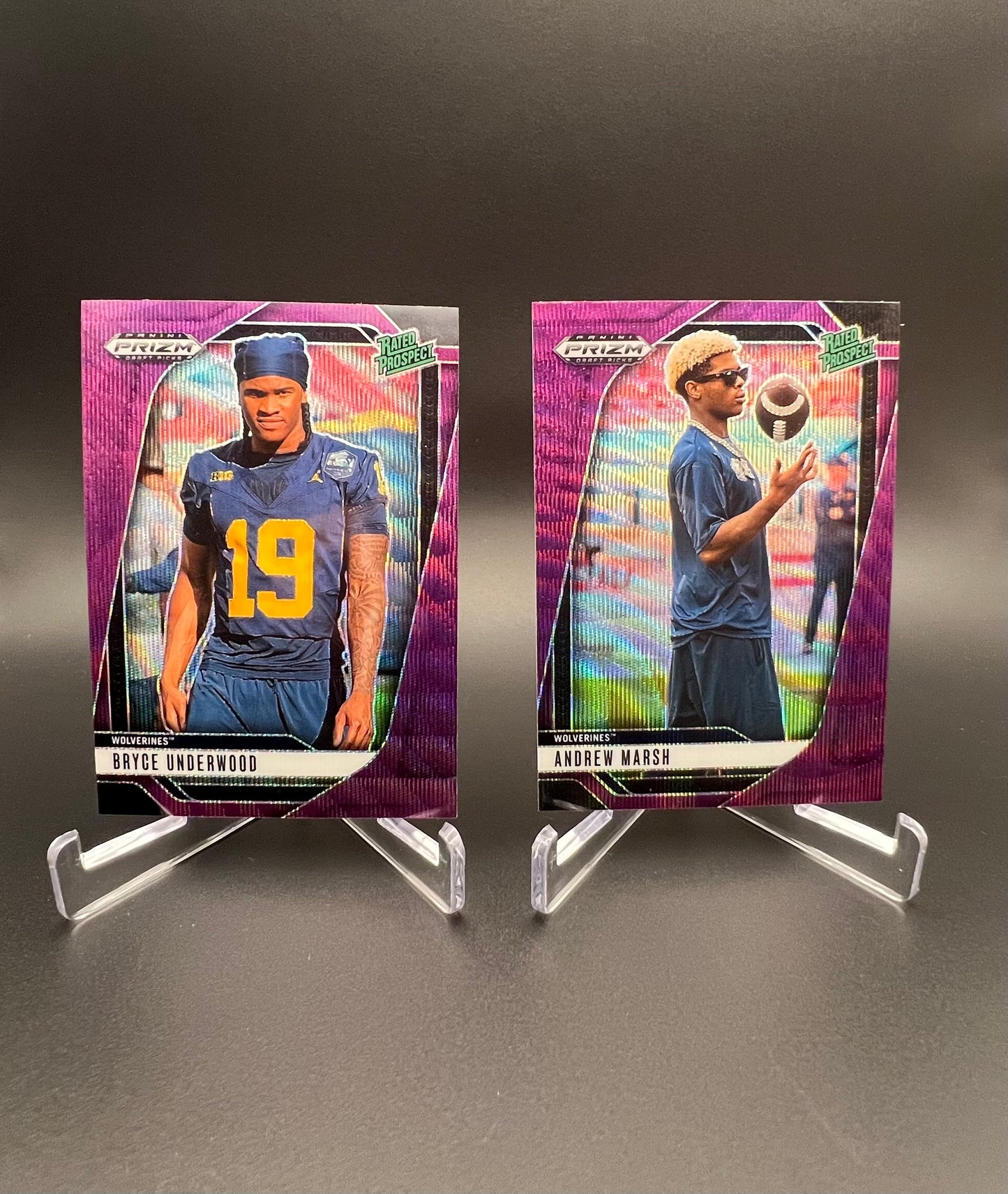 NCAA Football Prospect Card Lot: 2023-2025 Bowman and 2025 Prizm - 122 Cards