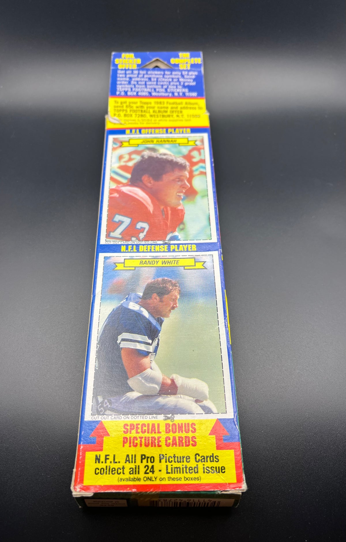 1983 Topps Football Album Stickers Box 35 Stickers Lawrence Taylor, Riggins