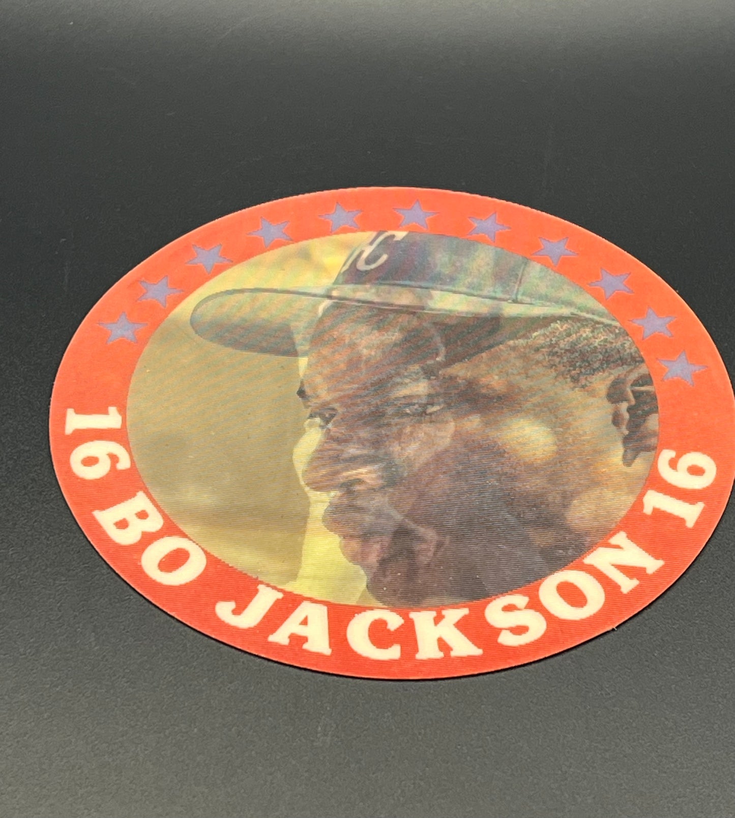 1987 Sportflics Superstar Jumbo Disc #16 Bo Jackson Rookie RC Royals