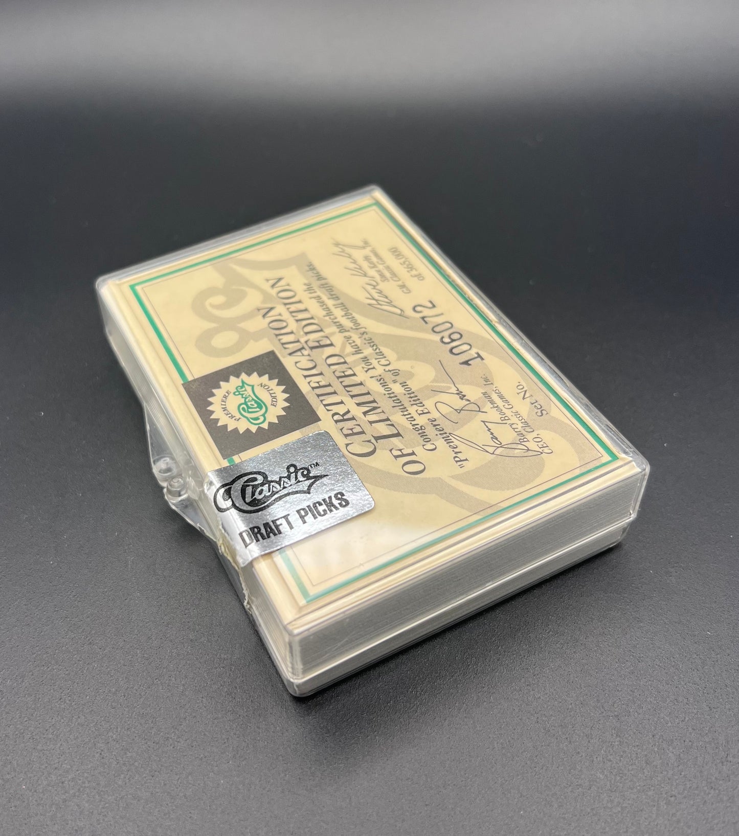 1991 NFL Prospects Sets — 1991 Star Pics Football Draft Picks — Factory Set + 1991 Classic Football Draft Picks — Complete Set COA