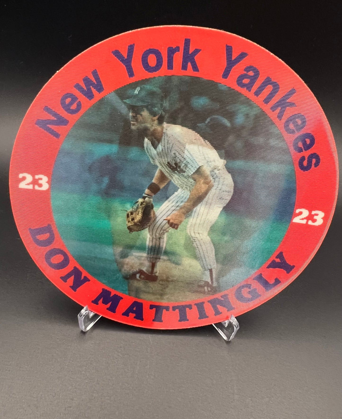 Sportflics Superstar Jumbo Discs: Keith Hernandez, Dwight Gooden, Don Mattingly