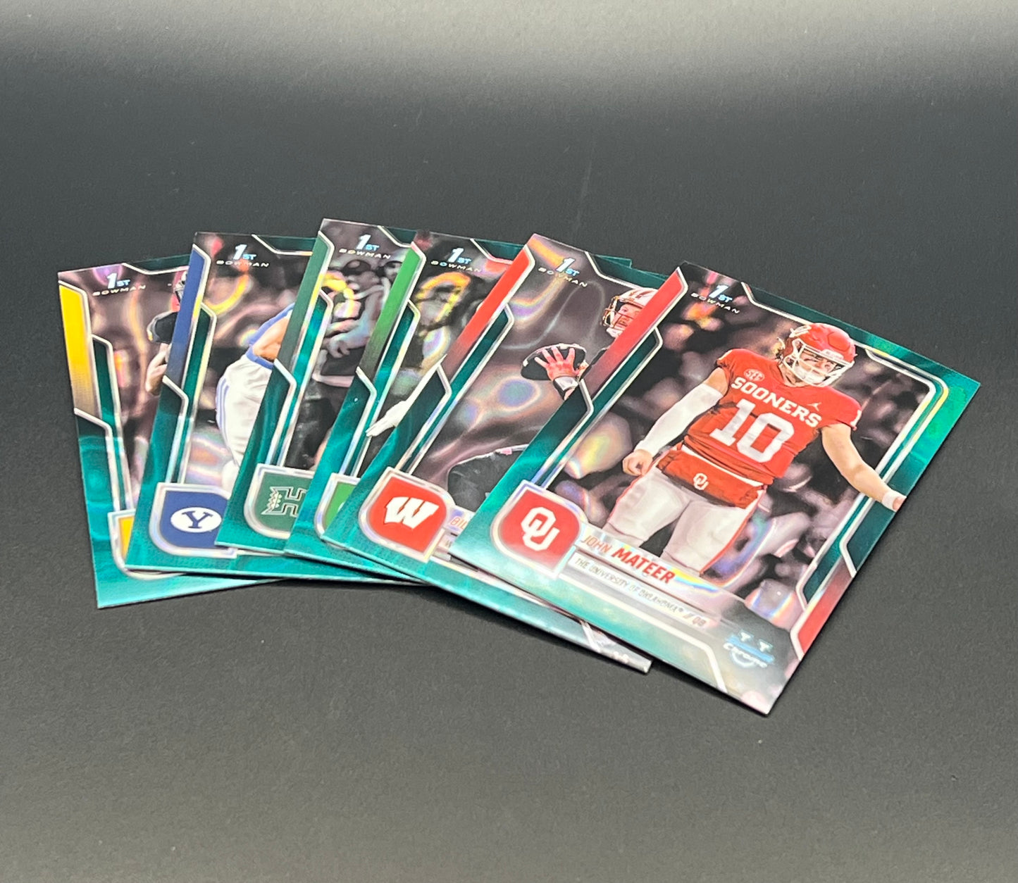 NCAA Football Prospect Card Lot: 2023-2025 Bowman and 2025 Prizm - 122 Cards
