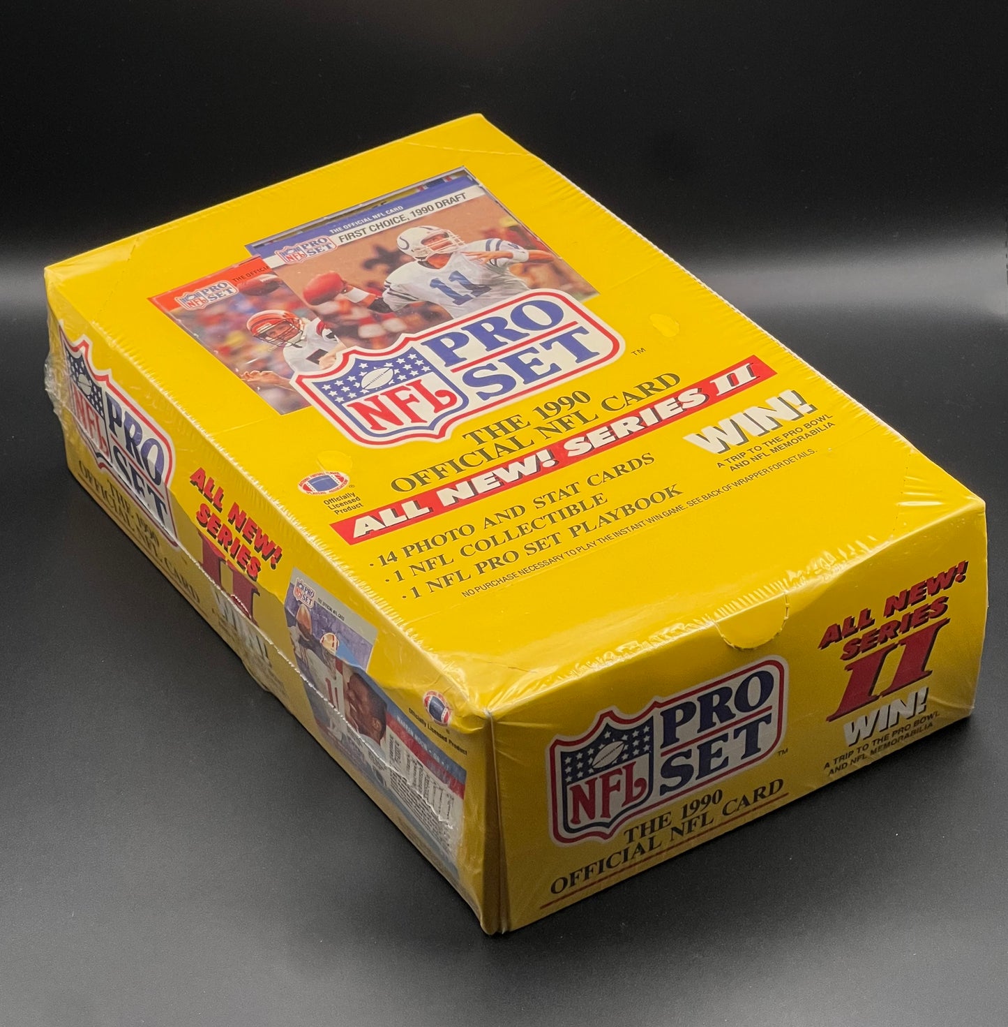 1990 Pro Set Football Series 2 Wax Box 36 Factory Sealed Packs Emmitt Smith RC