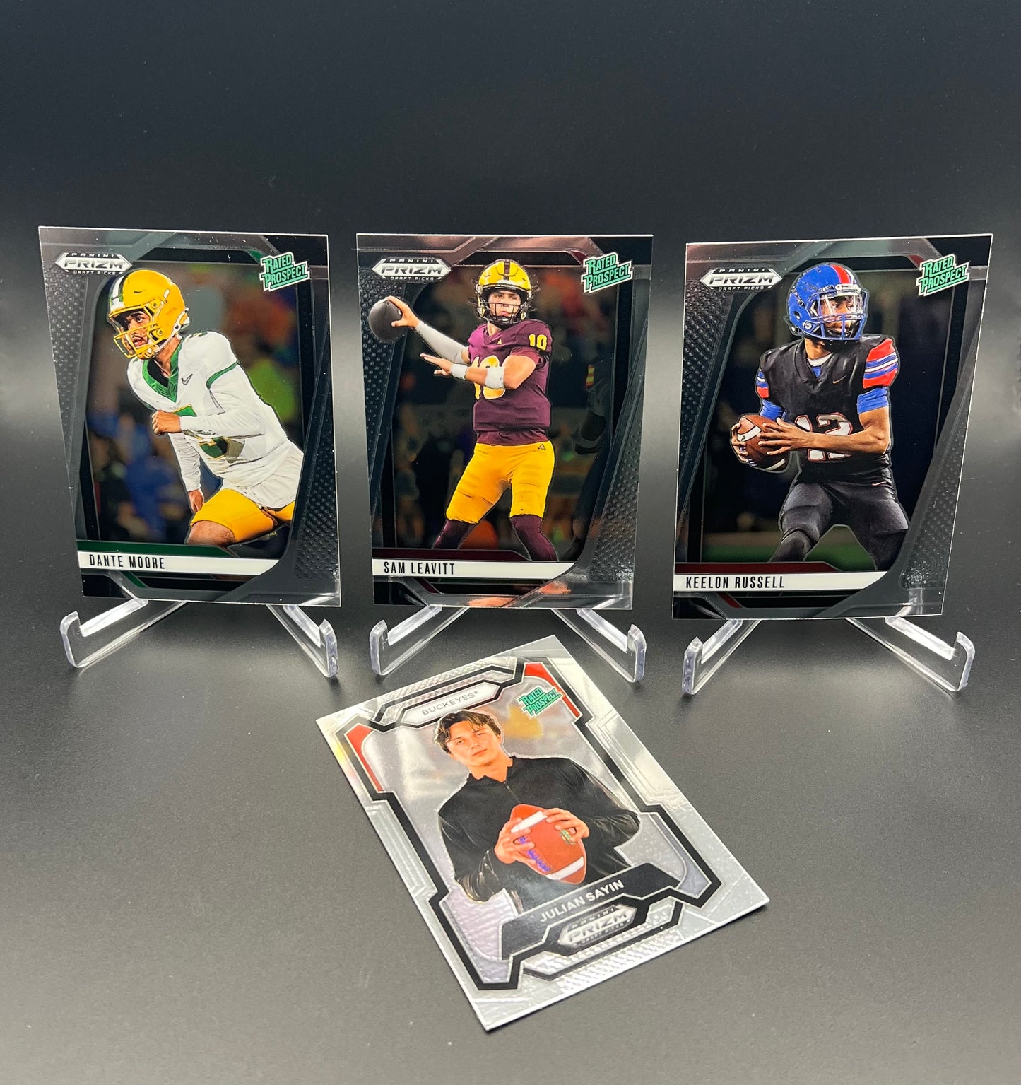 NCAA Football Prospect Card Lot: 2023-2025 Bowman and 2025 Prizm - 122 Cards