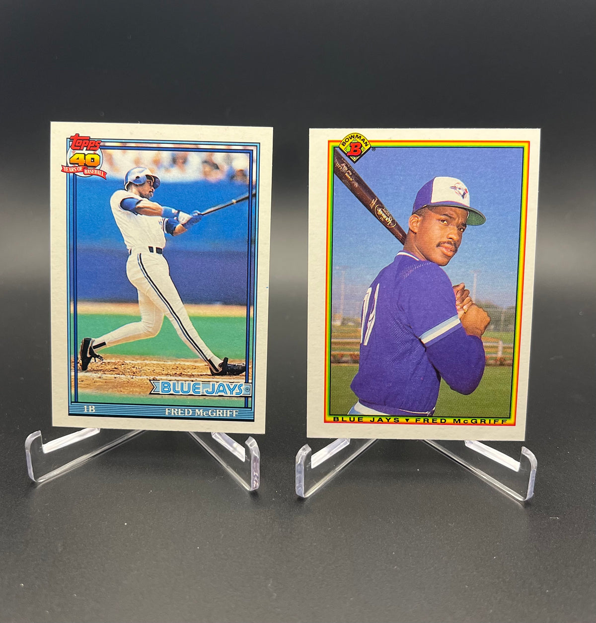 1987 Donruss RC Fred McGriff Early Career HOF Card Lot (20) 1987-1991 Blue Jays