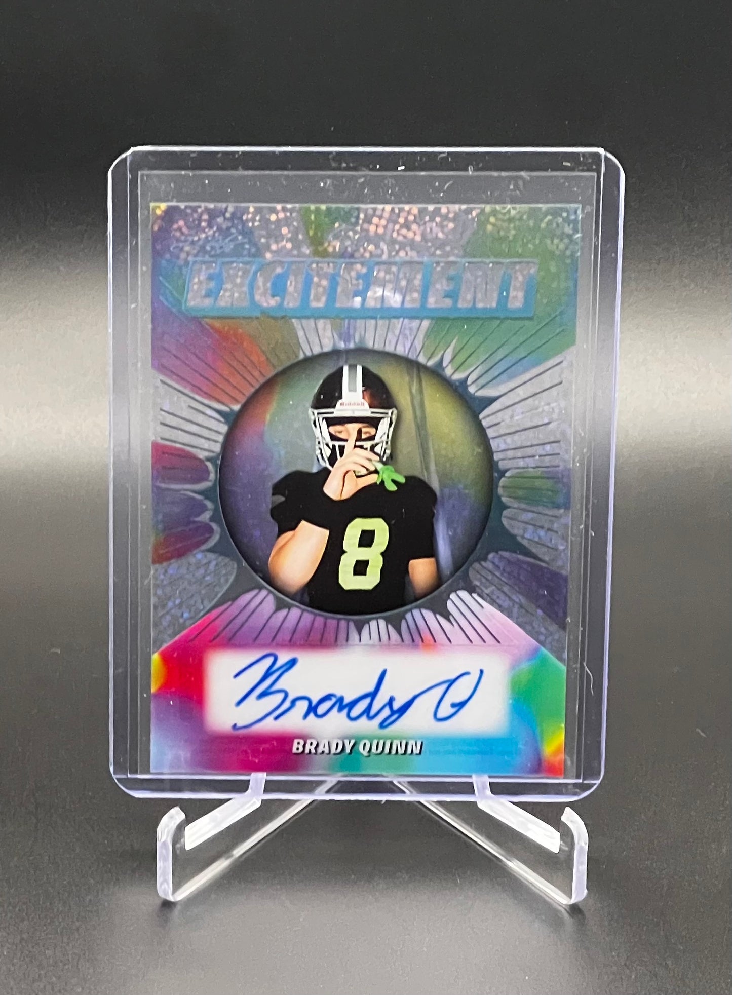 2025 Leaf Eclectic Brady Quinn “Pure Excitement” Autograph #PEA-BQ1 – One of One (1/1)