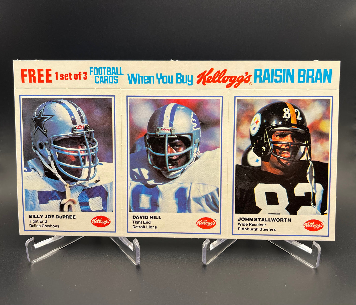 1982 Kellogg's Raisin Bran - NFL Football Set Of Complete Panels