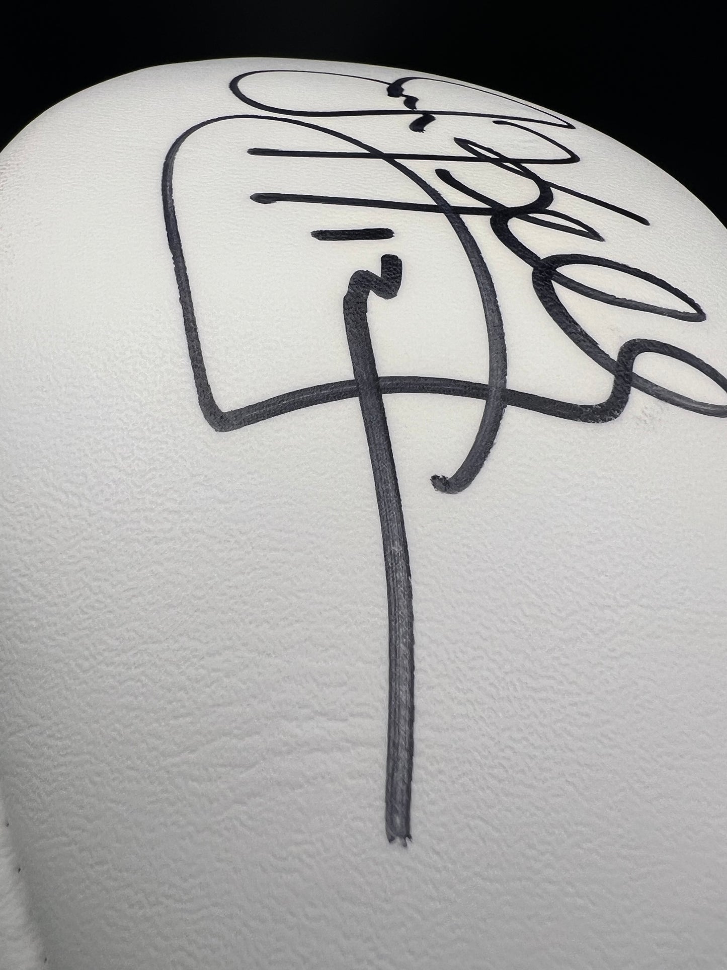 Jim Kelly Autographed Wilson NFL White Panel Football & 8x10 Photo — JSA Certified HOF Buffalo Bills