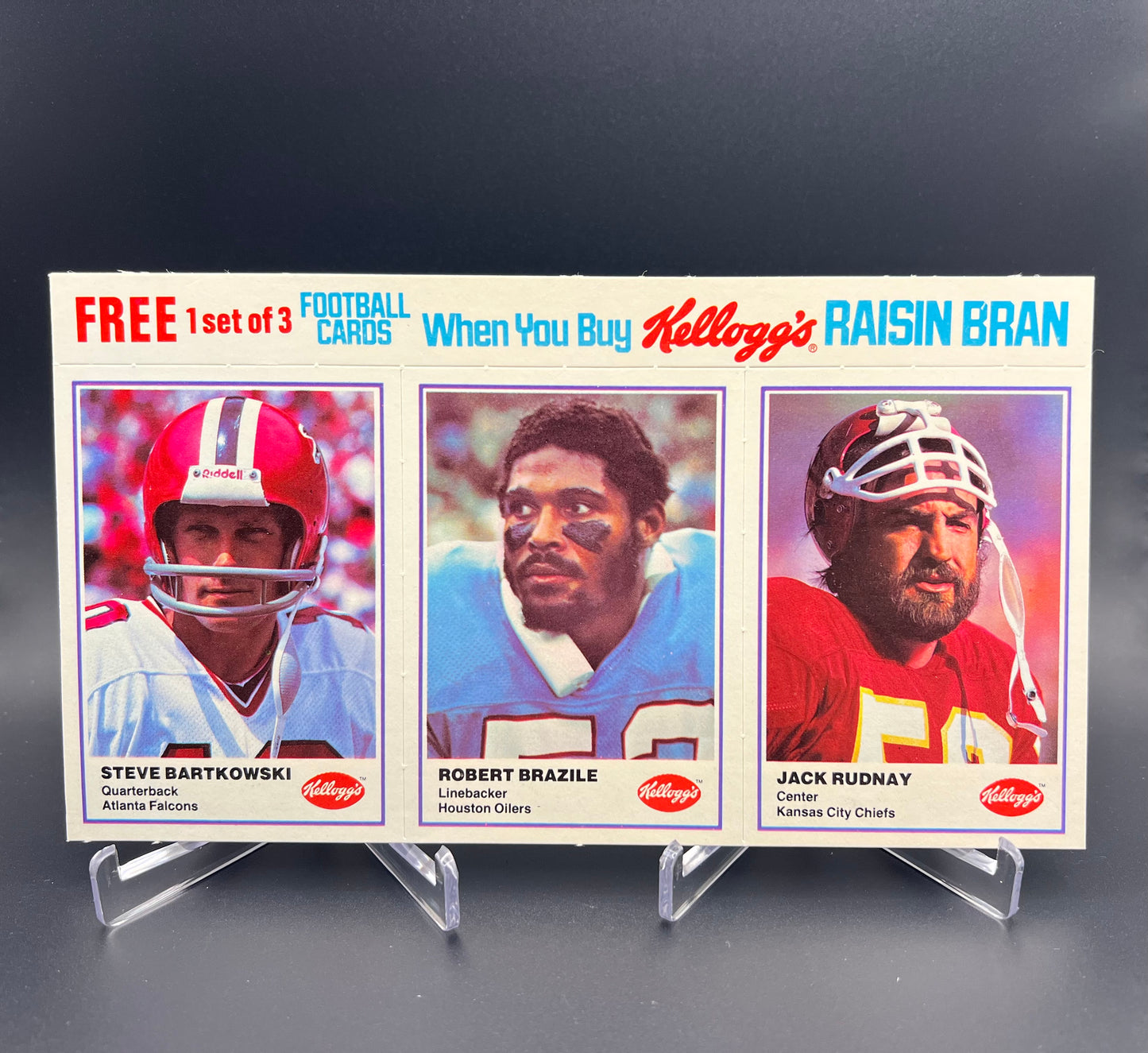 1982 Kellogg's Raisin Bran - NFL Football Set Of Complete Panels