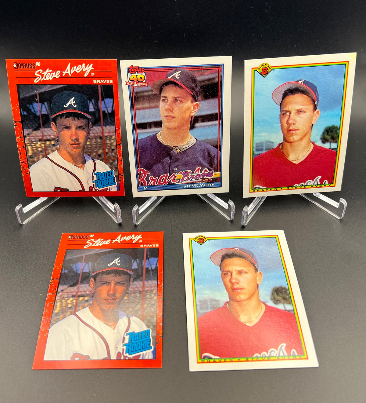 Atlanta Braves Pitching Legends 43-Card Lot – Maddux, Glavine, Smoltz & Avery