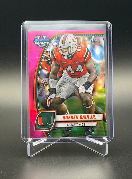 2024 Bowman U Chrome Rueben Bain Jr. PA-RBA + #157