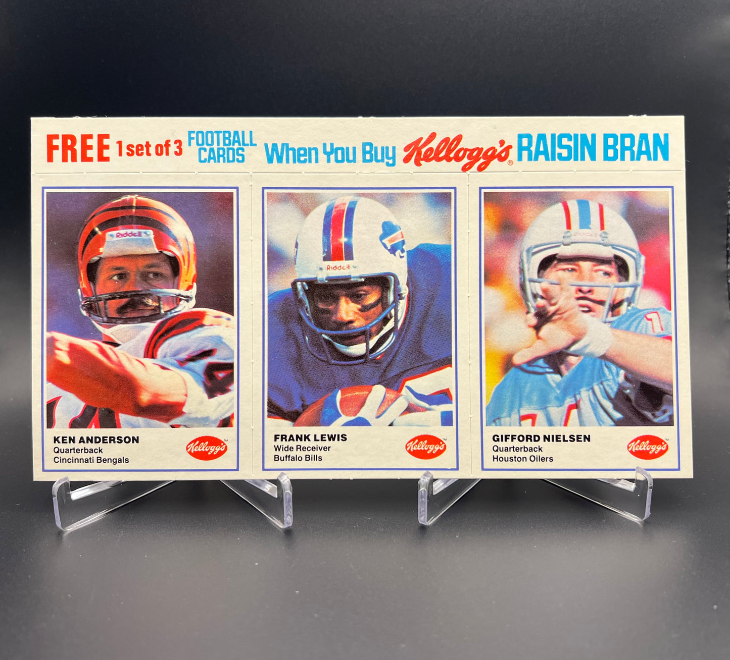 1982 Kellogg's Raisin Bran - NFL Football Set Of Complete Panels