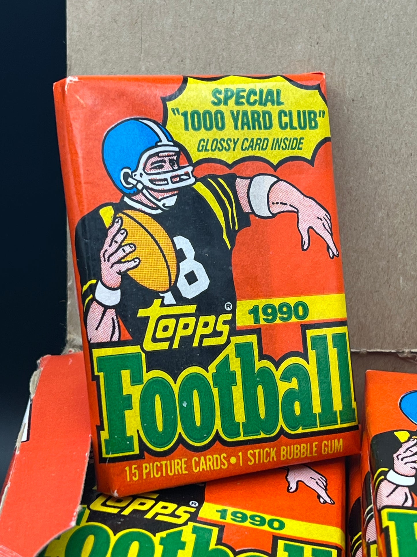 1990 Topps Football Wax Box