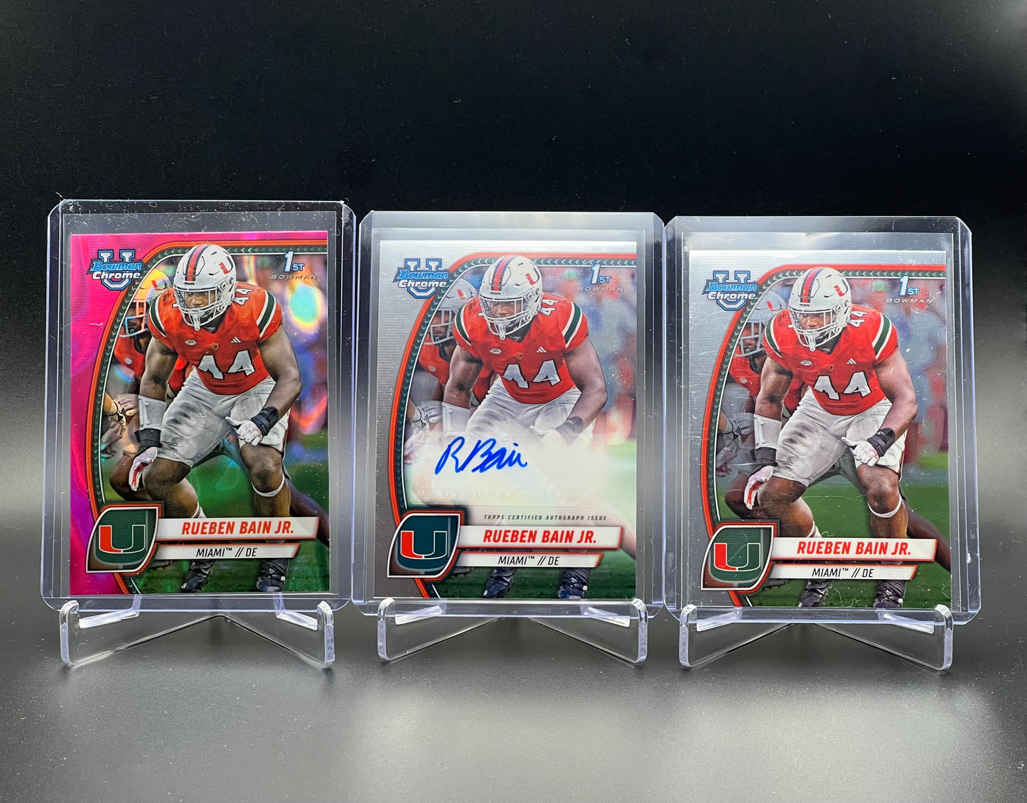2024 Bowman U Chrome Rueben Bain Jr. PA-RBA + #157