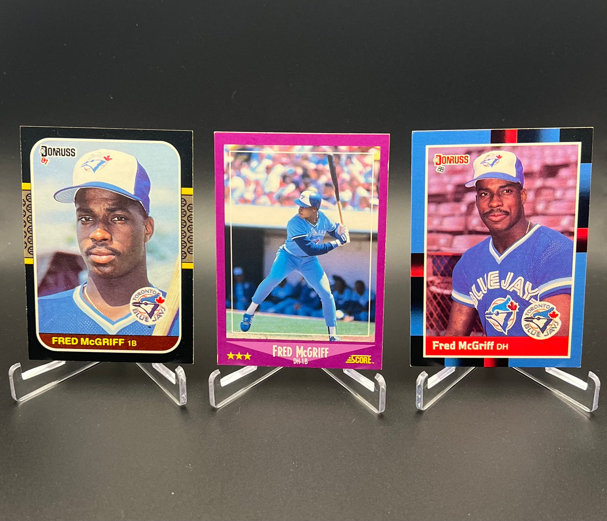 1987 Donruss RC Fred McGriff Early Career HOF Card Lot (20) 1987-1991 Blue Jays