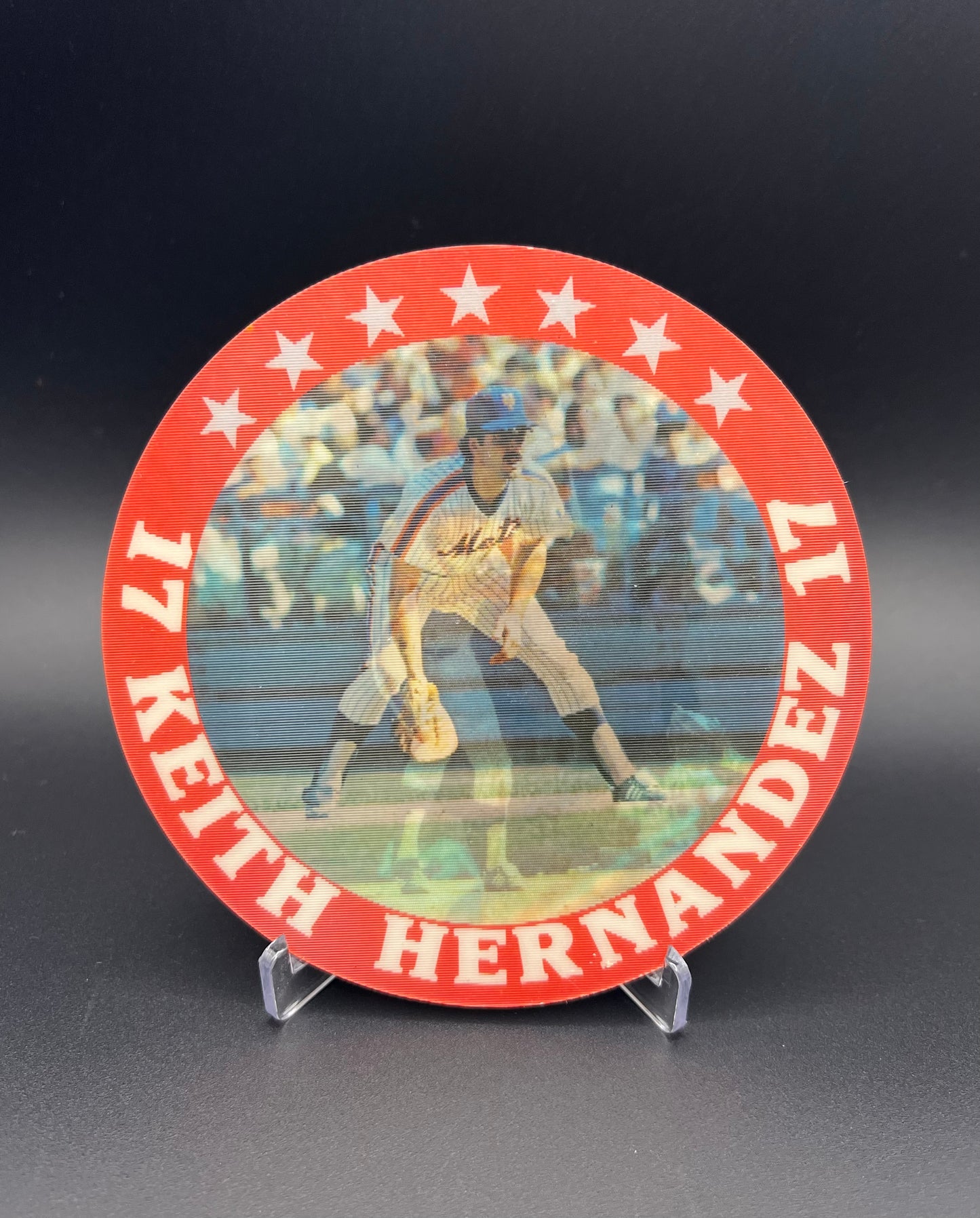 Sportflics Superstar Jumbo Discs: Keith Hernandez, Dwight Gooden, Don Mattingly