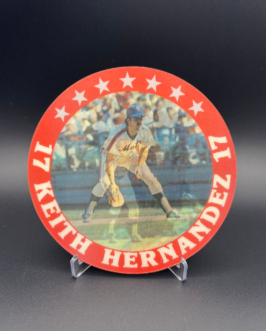 Sportflics Superstar Jumbo Discs: Keith Hernandez, Dwight Gooden, Don Mattingly