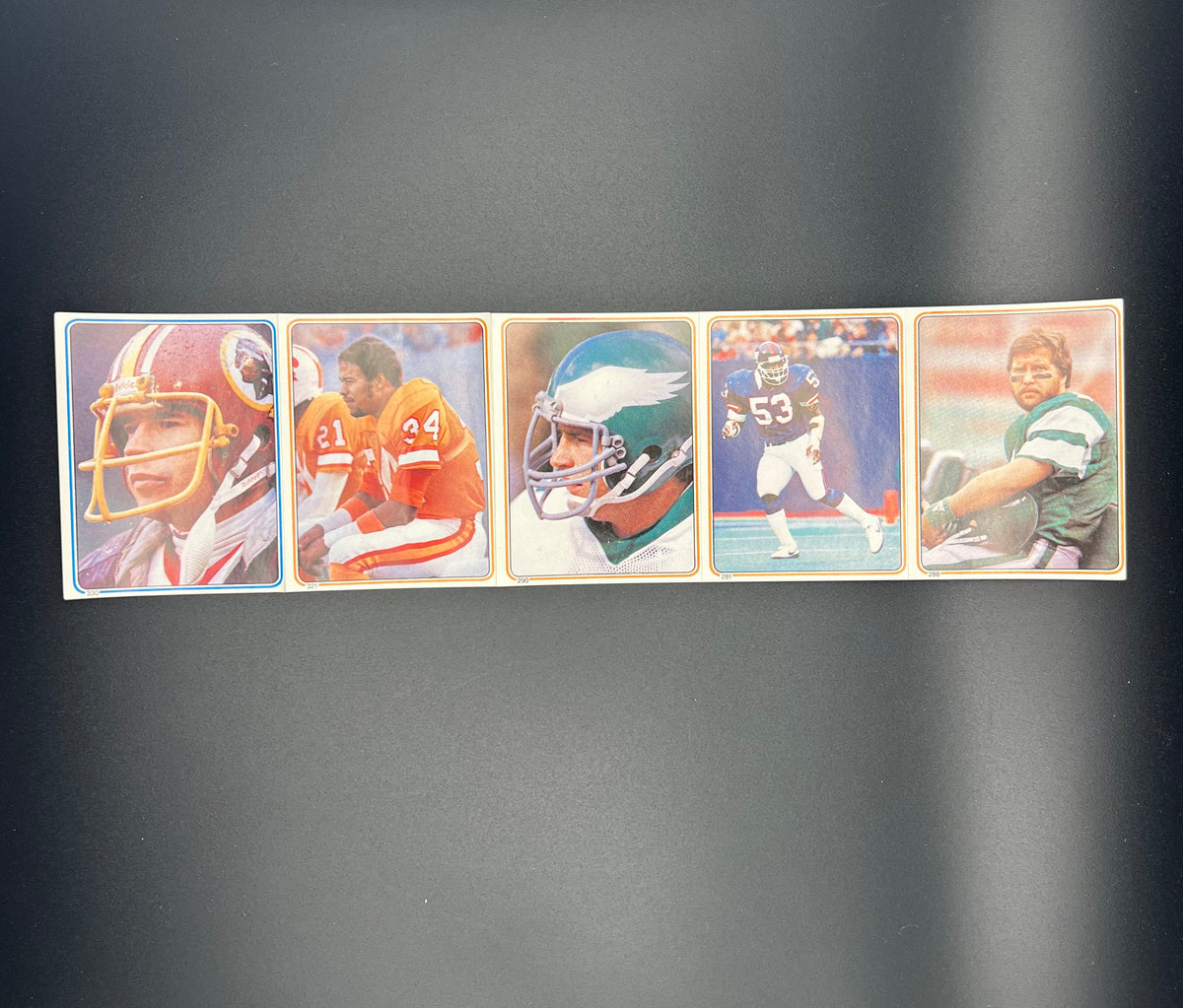 1983 Topps Football Album Stickers Box 35 Stickers Lawrence Taylor, Riggins
