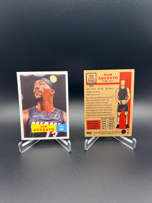 Bam Adebayo — 2025-26 Topps Living Set NBA | Card #20 | Miami Heat