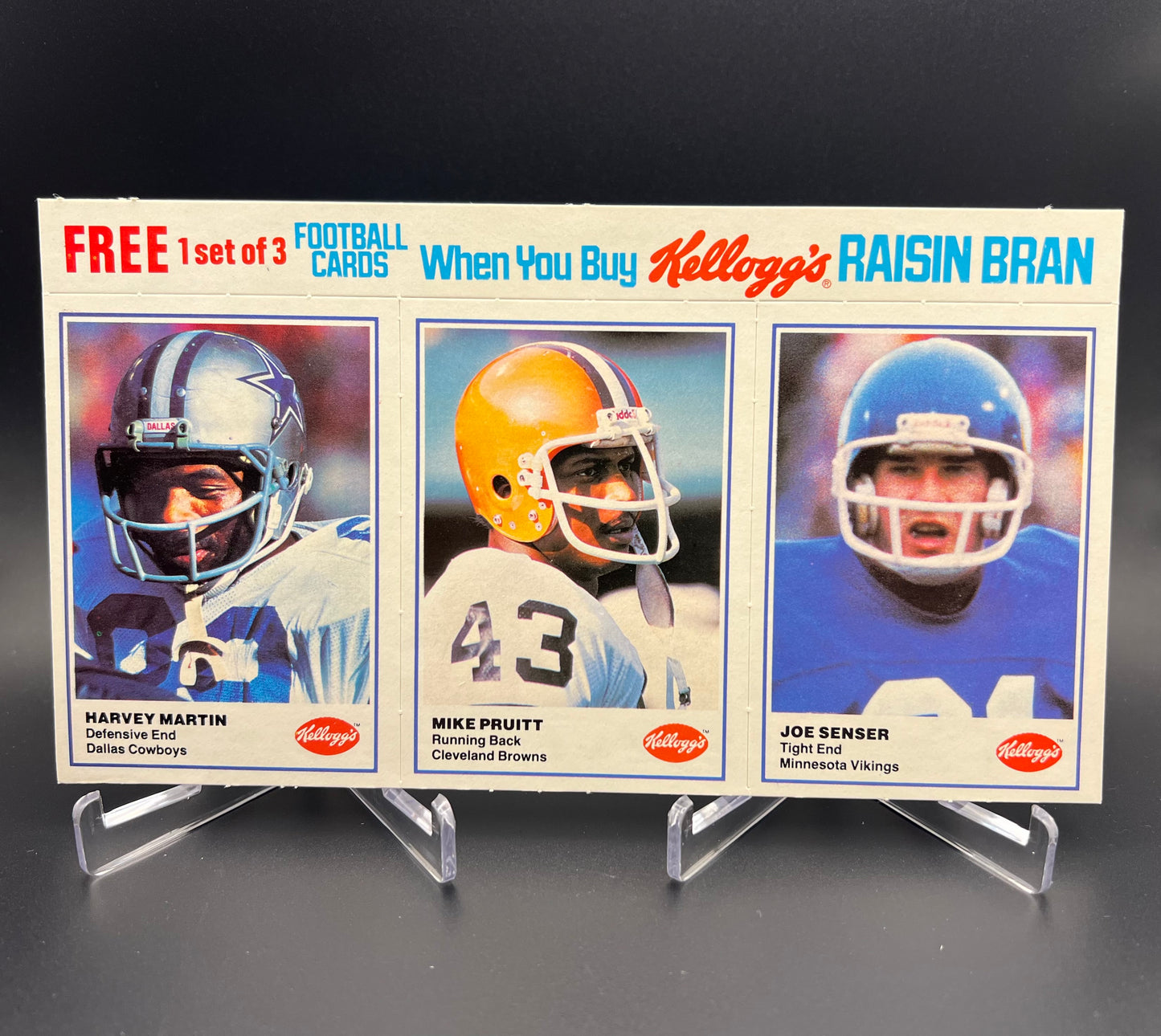 1982 Kellogg's Raisin Bran - NFL Football Set Of Complete Panels