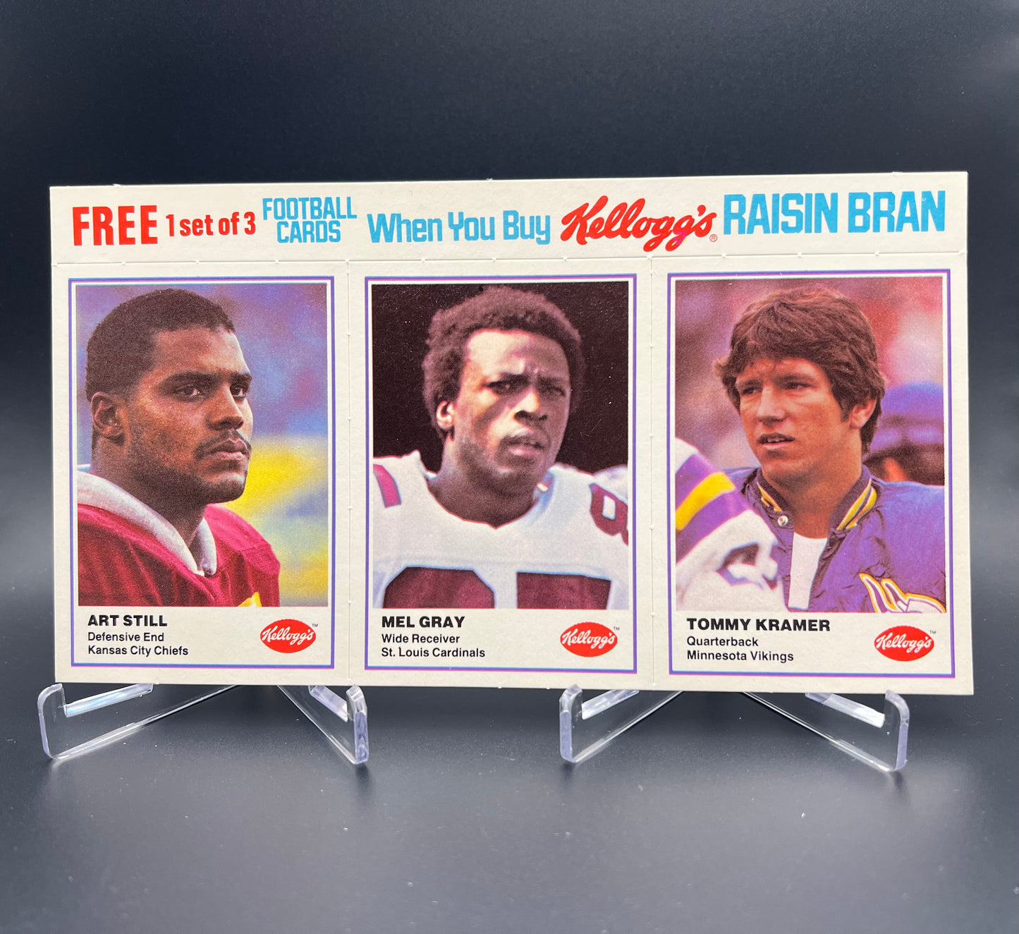 1982 Kellogg's Raisin Bran - NFL Football Set Of Complete Panels