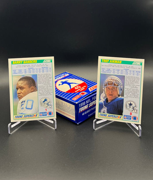 1990 Score NFL Football Young Superstars Complete Set