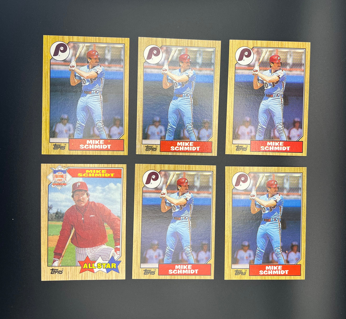 MIKE SCHMIDT 36-CARD LOT – PHILADELPHIA PHILLIES 1988 TOPPS/DONRUSS/FLEER HOF