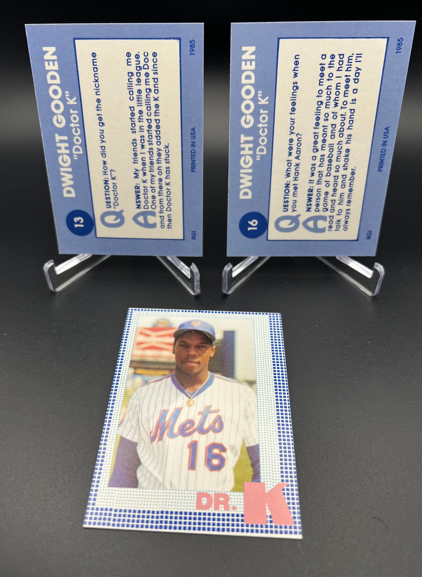 1985 Renata Galasso Dwight Gooden (Dr. K) 30 Card Set Rookie Cards