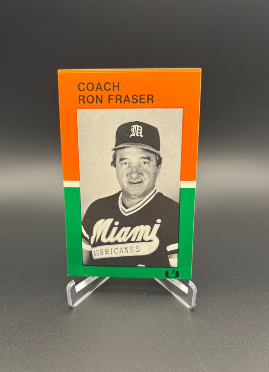 1985 NCAA World Series Champions Miami Hurricanes Police Card Set