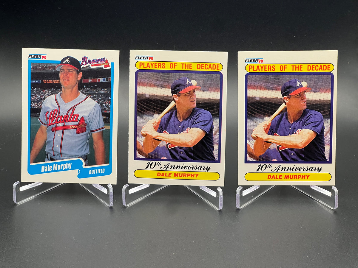 DALE MURPHY 24-CARD LOT – 1985-1990 TOPPS, FLEER, DONRUSS – ATLANTA BRAVES