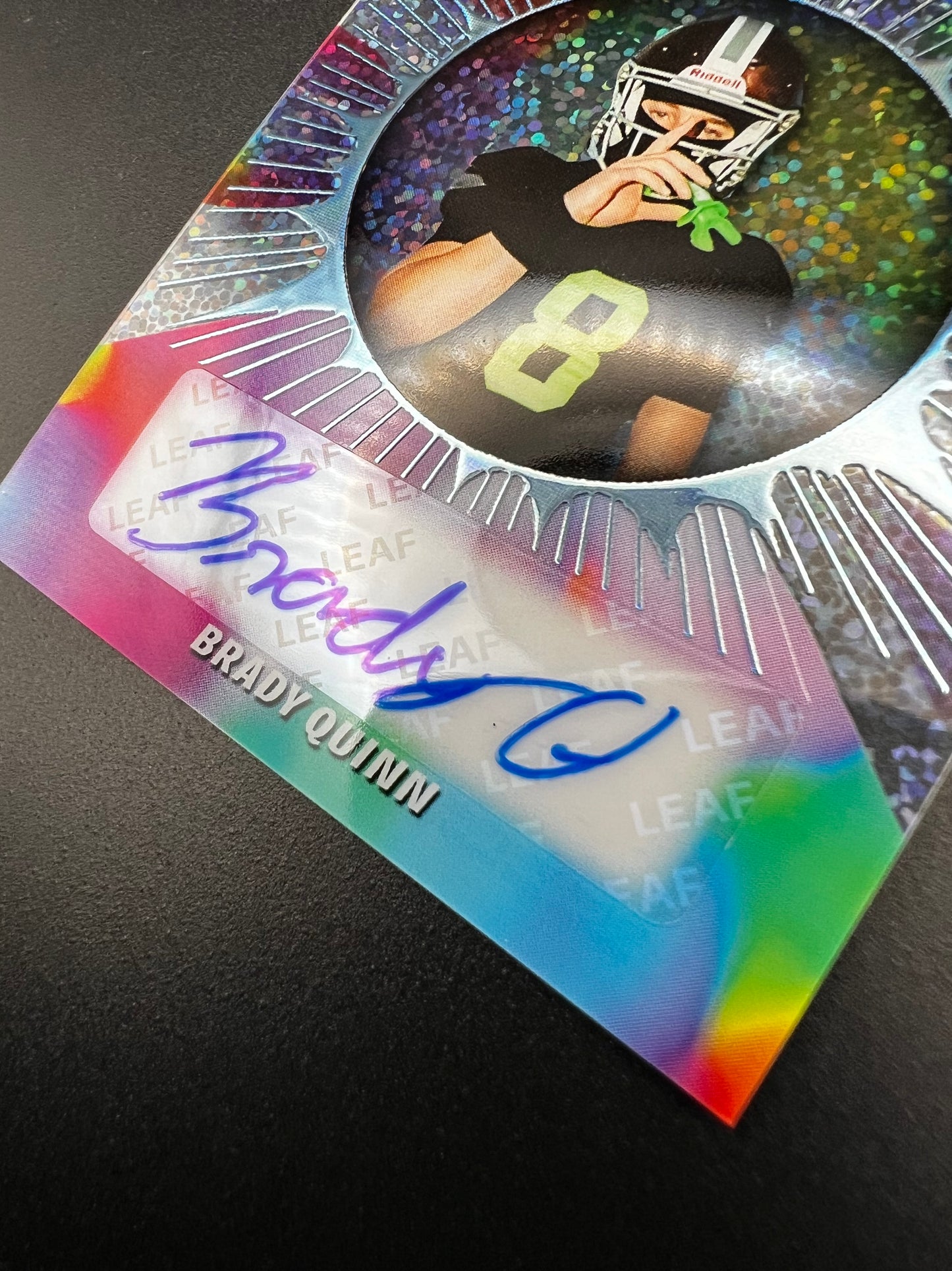 2025 Leaf Eclectic Brady Quinn “Pure Excitement” Autograph #PEA-BQ1 – One of One (1/1)