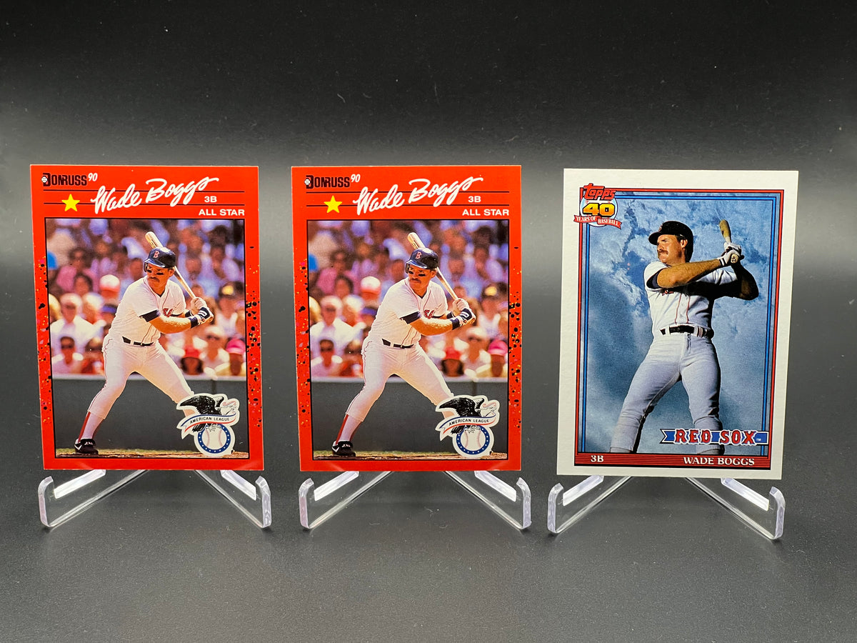 WADE BOGGS 39-CARD LOT – BOSTON RED SOX – 1983 DONRUSS RC Rookie + 1983-1991